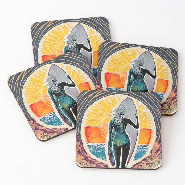 Item preview, Embrace the Serenity: Surfer's Sunset Delight designed and sold by redtrendy.