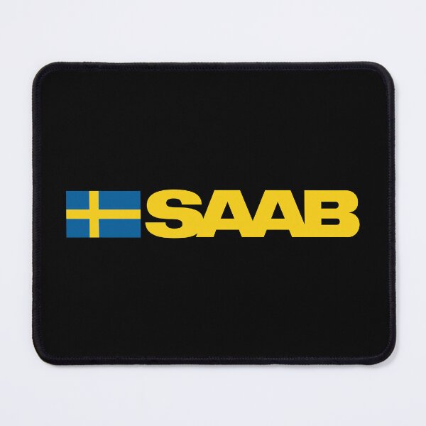 Item preview, SAAB with Swedish Flag retro designed and sold by blackdogshop.