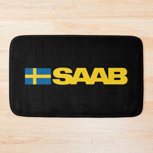 Item preview, SAAB with Swedish Flag retro designed and sold by blackdogshop.