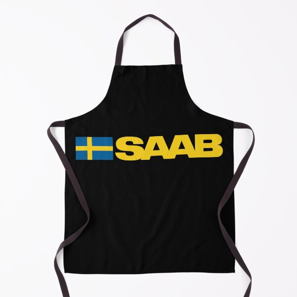 Item preview, SAAB with Swedish Flag retro designed and sold by blackdogshop.