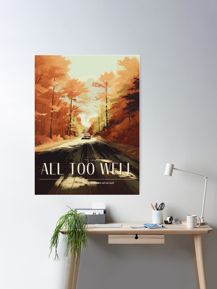 all too well taylor swift poster, sticker Poster for Sale by