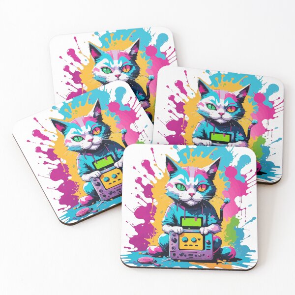Item preview, Digital Whiskers: The Technicolor Cat. designed and sold by javaoverride.