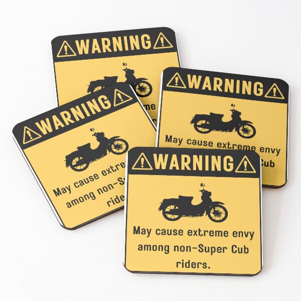 Item preview, Antianeira Super Cub Rider Funny Warning Design designed and sold by Antianeira.