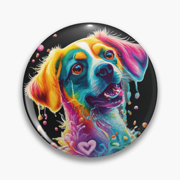 Item preview,  Unique multicolored dog designed and sold by LuckyFamily.