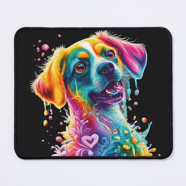 Item preview, Unique multicolored dog designed and sold by LuckyFamily.