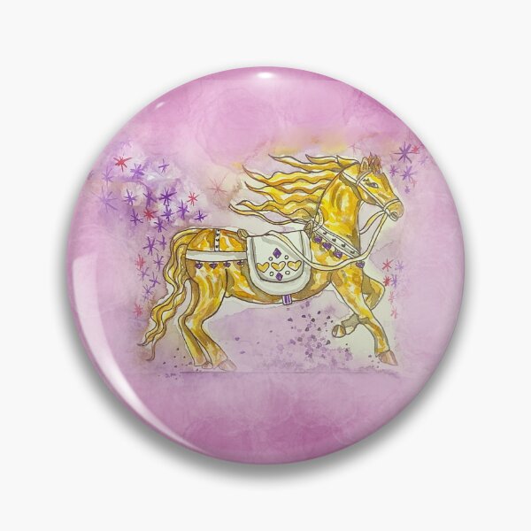 Item preview, Golden horse india ink painting designed and sold by altairaleon.