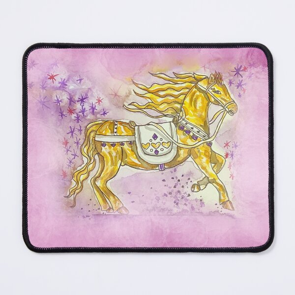 Item preview, Golden horse india ink painting designed and sold by altairaleon.