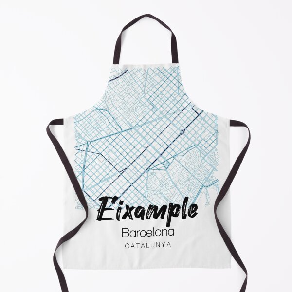 Item preview, Eixample, Barcelona, Catalunya, Spain, typography on map designed and sold by crispy-prints.
