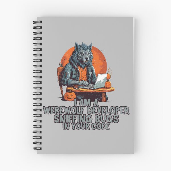 Artikelvorschau, Programmierer-Humor – Halloween-Programmierer – Werwolf-Entwickler entworfen und verkauft von brindled.