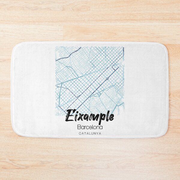 Item preview, Eixample, Barcelona, Catalunya, Spain, typography on map designed and sold by crispy-prints.
