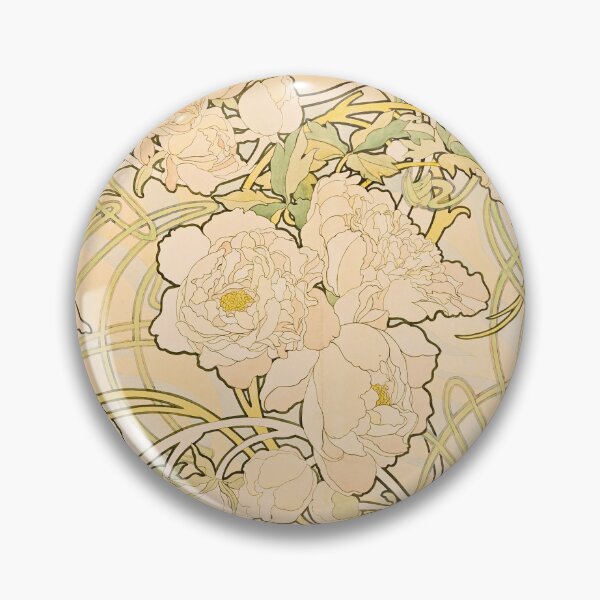 Artikelvorschau, Alfons Mucha. Pfingstrosen entworfen und verkauft von likiska.