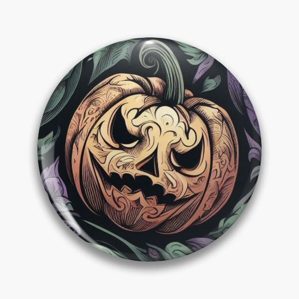 Item preview, Scary Pumpkins Creepy Jack O Lanterns Halloween Intricate Carved Pumpkin Filigree designed and sold by CoffeeIsATrip.