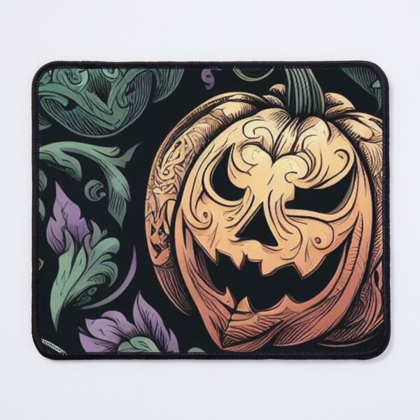 Item preview, Scary Pumpkins Creepy Jack O Lanterns Halloween Intricate Carved Pumpkin Filigree designed and sold by CoffeeIsATrip.