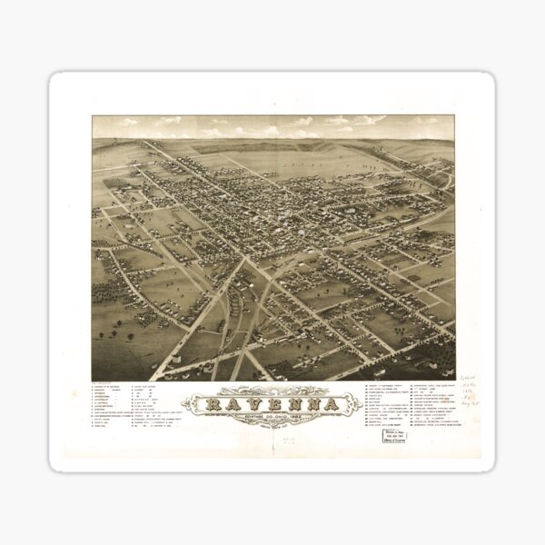 Item preview, Ravenna, Ohio (1882) designed and sold by allhistory.