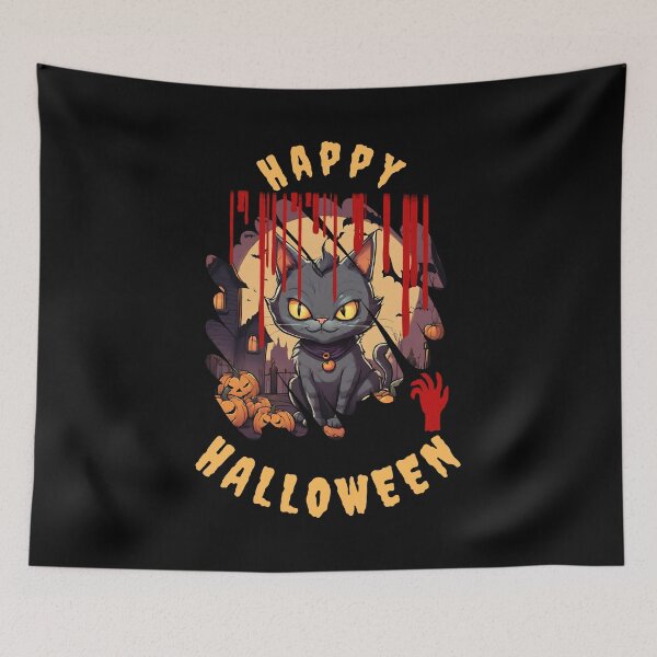 Item preview, Halloween Cat 2 designed and sold by ThanaDesign.