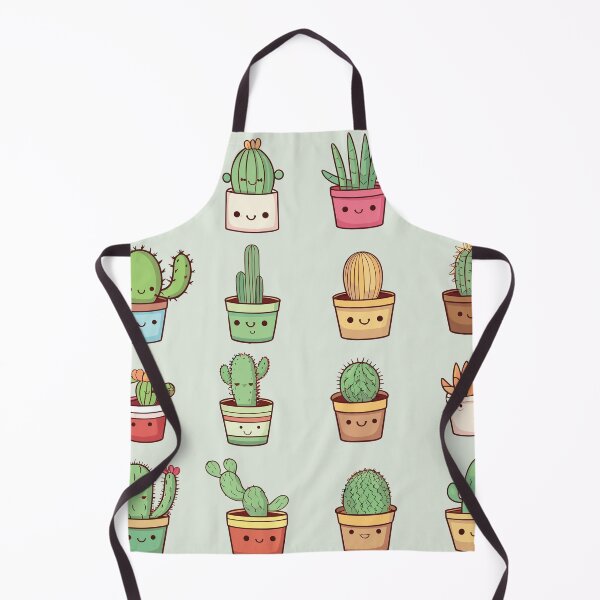 Item preview, Kawaii Cacti Desert Plants Succulent Group designed and sold by skullcap-prints.