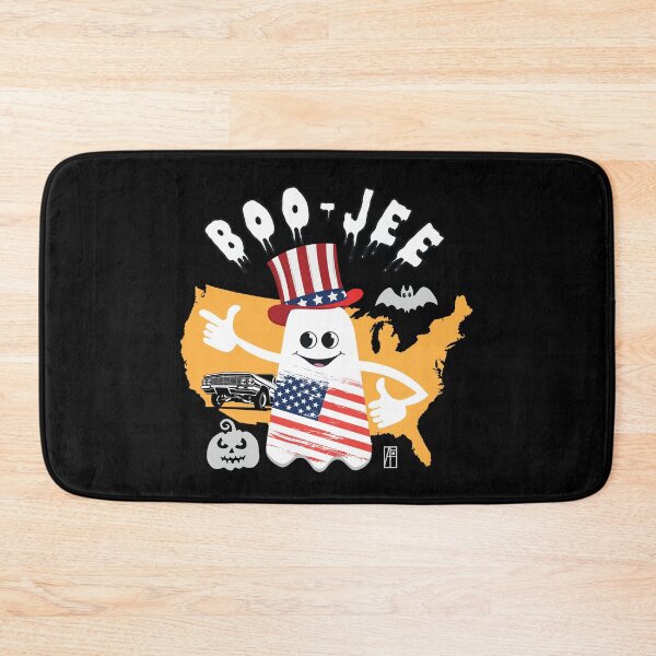 Item preview, BOO JEE Ghost - GHOST with American flag - cute Halloween designed and sold by ArtProjectShop.