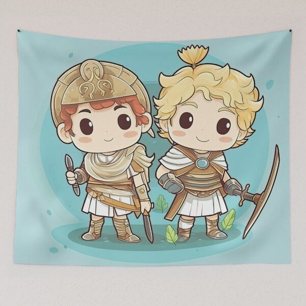 Item preview, Castor and Pollux | cute style designed and sold by ComicsFactory.