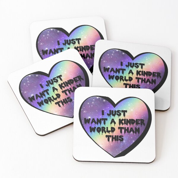 Item preview, I Just Want A Kinder World Than This Rainbow Galaxy Candy Heart designed and sold by 2CRE8IVE4925.