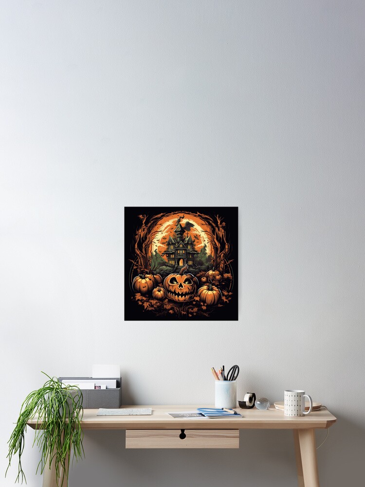 Thumbnail 2 of 3, Poster, Halloween City designed and sold by Riverside-Moon.