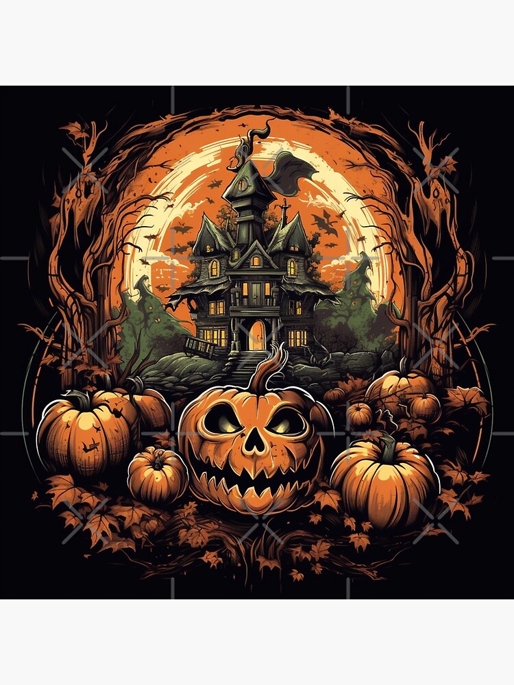Thumbnail 3 of 3, Poster, Halloween City designed and sold by Riverside-Moon.