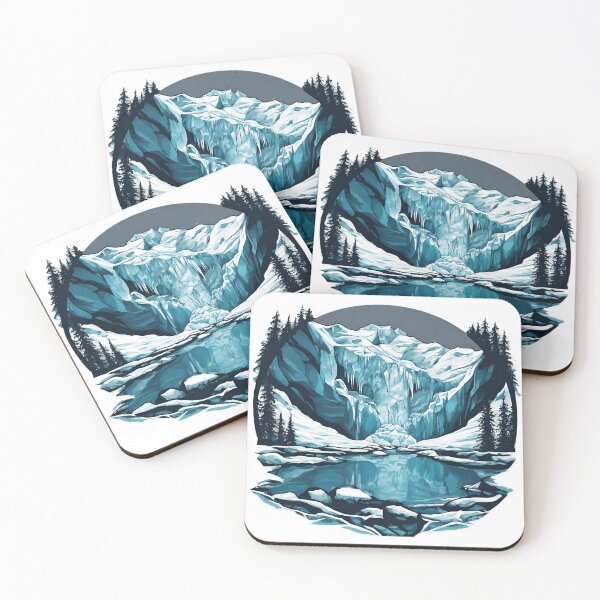 Item preview, Mendenhall Caves Illustration designed and sold by DesignMaxa.