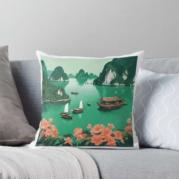 Item preview, Halong Bay Illustration designed and sold by DesignMaxa.