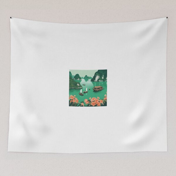Item preview, Halong Bay Illustration designed and sold by DesignMaxa.