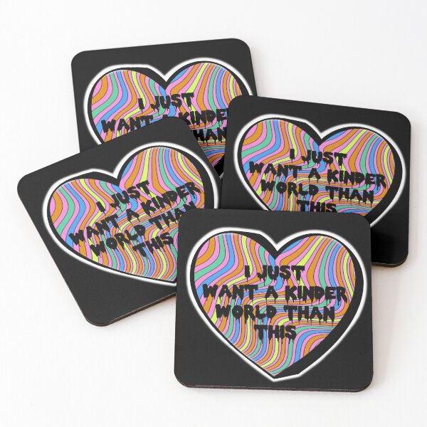 Item preview, I Just Want A Kinder World Than This Groovy Colorful Candy Heart designed and sold by 2CRE8IVE4925.