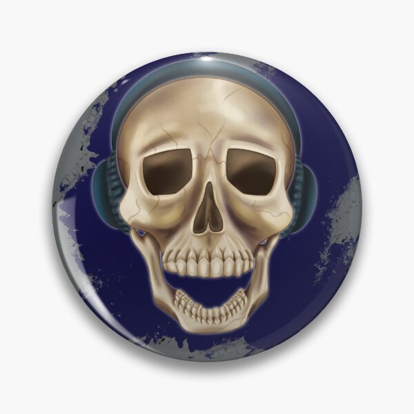 Item preview, Skull with Headphones Snazzy designed and sold by GStouderArt.