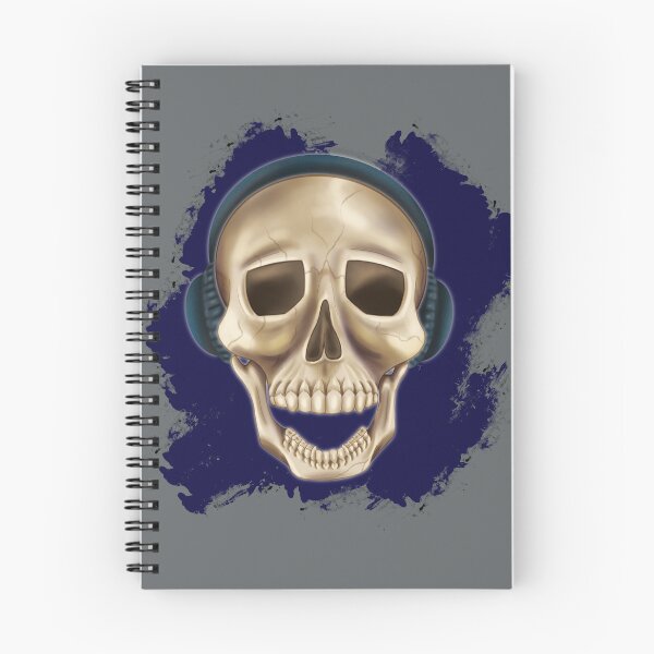 Item preview, Skull with Headphones Snazzy designed and sold by GStouderArt.