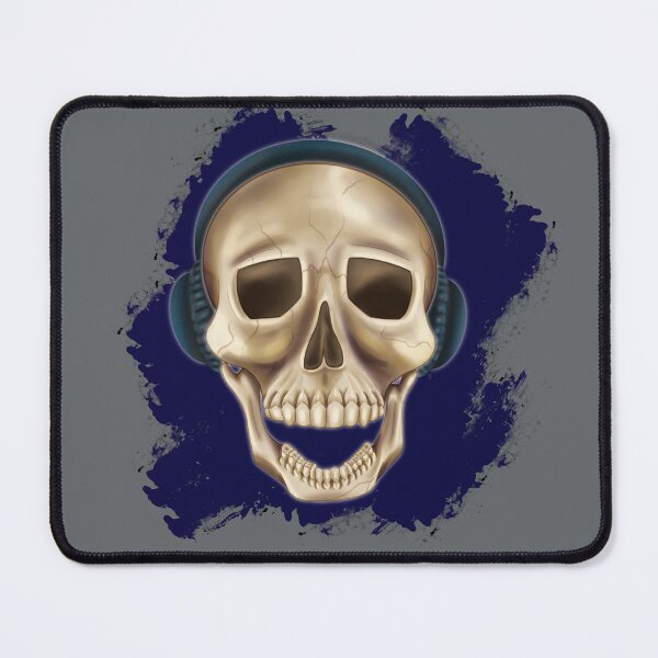 Item preview, Skull with Headphones Snazzy designed and sold by GStouderArt.