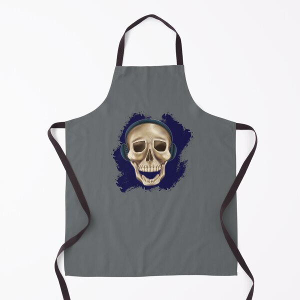 Item preview, Skull with Headphones Snazzy designed and sold by GStouderArt.