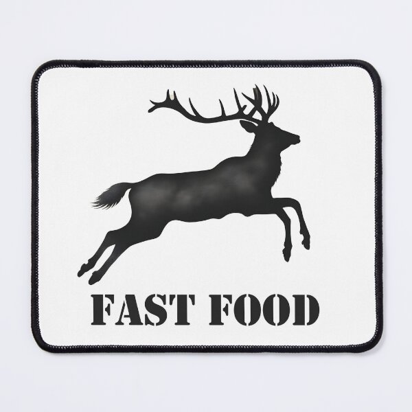 Item preview, deer silhouette Fast food designed and sold by Designwardu.