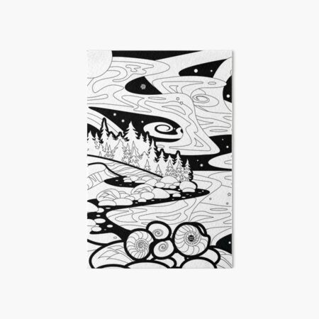 Monisms Number 7, Shells and Stars Art Board Print