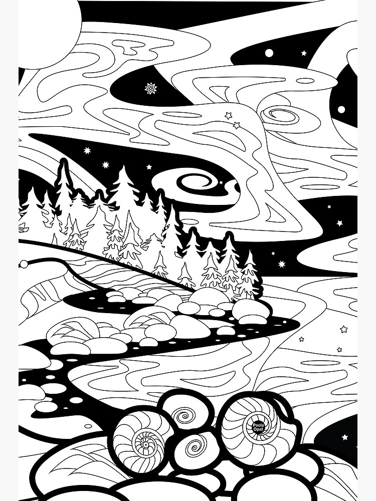 Thumbnail 2 of 2, Postcard, Monisms Number 7, Shells and Stars designed and sold by PaolaOpal.