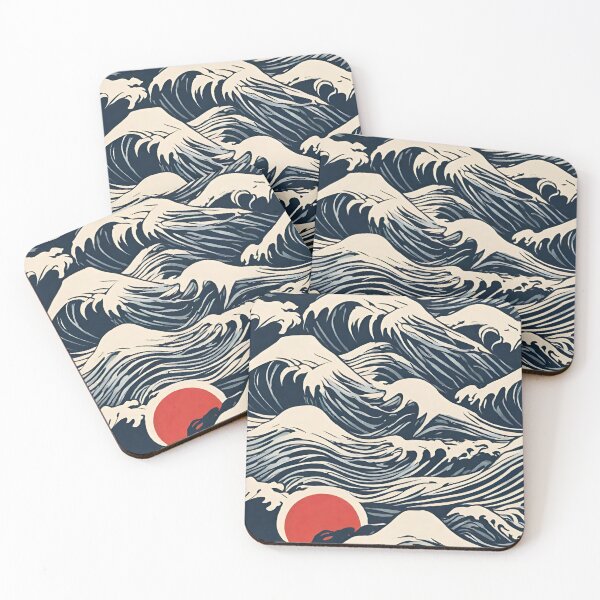 Item preview, Japanese Art, Kanagawa Style Waves, Hokusai designed and sold by Mariana Piana.