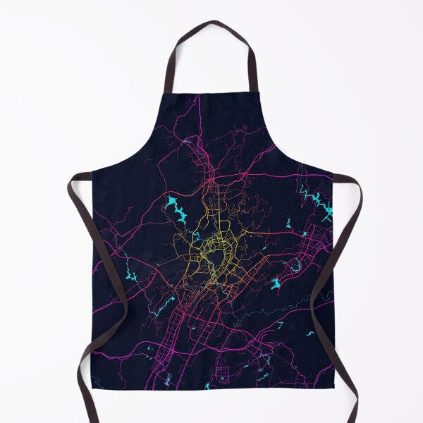 Item preview, Zunyi City Map of Guizhou, China - Neon designed and sold by deMAP.
