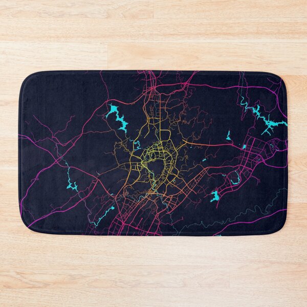 Item preview, Zunyi City Map of Guizhou, China - Neon designed and sold by deMAP.