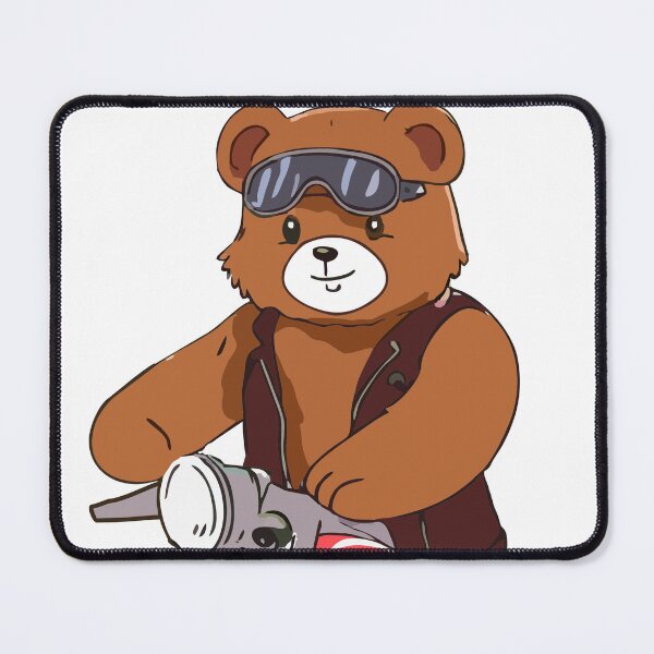 Item preview, TEDDY BEAR BIKER STICKER designed and sold by carlarmes.