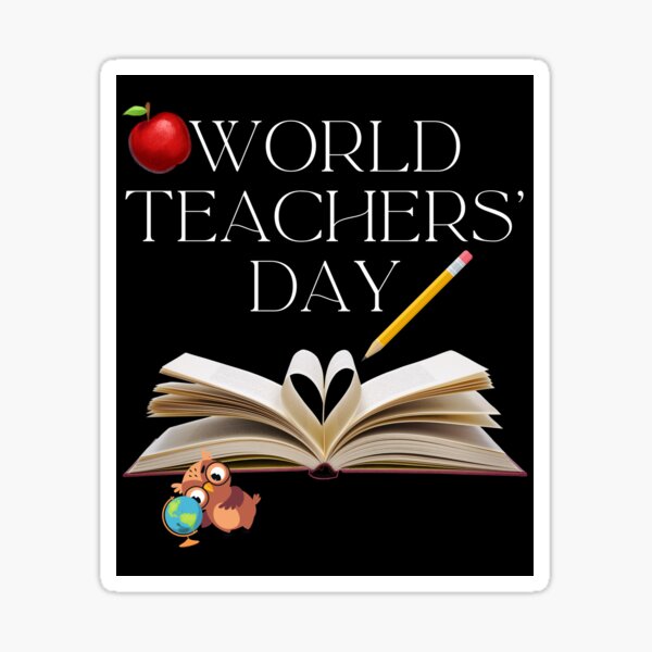 Item preview, National Teachers' Day Celebration Colorful Design designed and sold by EarthArtDesigns.