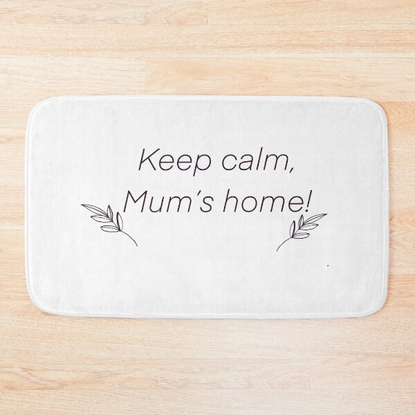 Item preview, Keep calm mom's home graphic on black designed and sold by Acsah David.