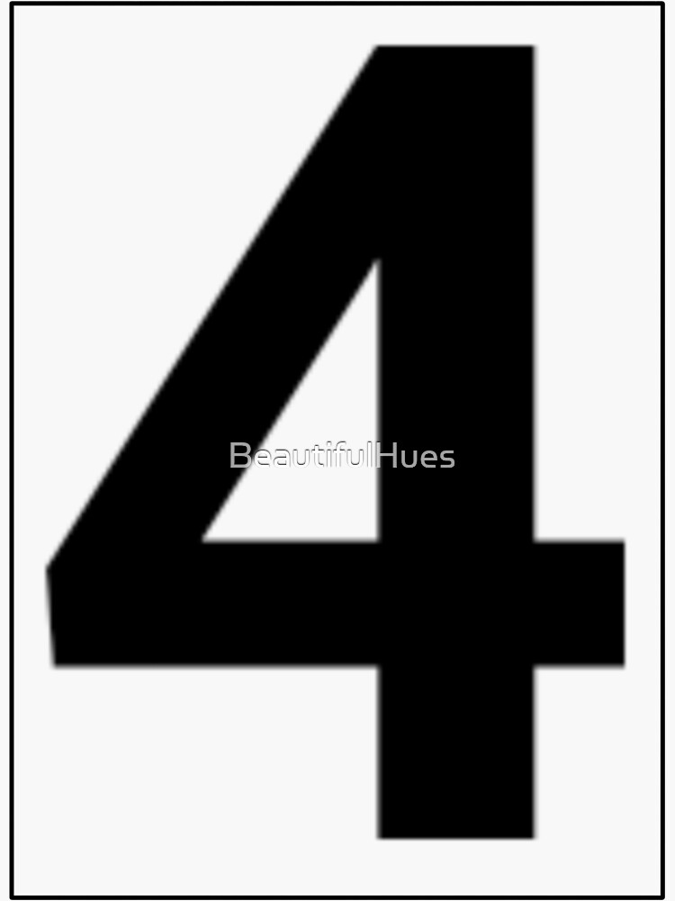 Number Two - Large Numbered Label Sticker for Sale by BeautifulHues