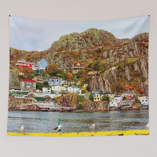 Item preview, Battery Hill St. Johns Newfoundland, from across the harbor designed and sold by Travelways.