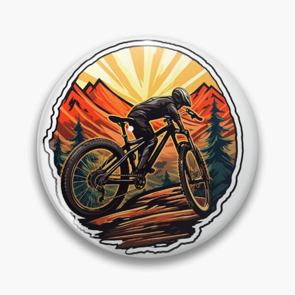 Item preview, Mountain Biker in the forest designed and sold by kubufran.