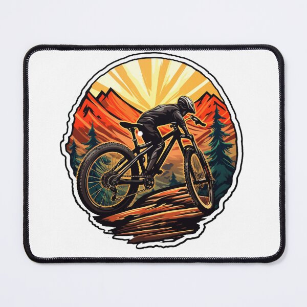 Item preview, Mountain Biker in the forest designed and sold by kubufran.