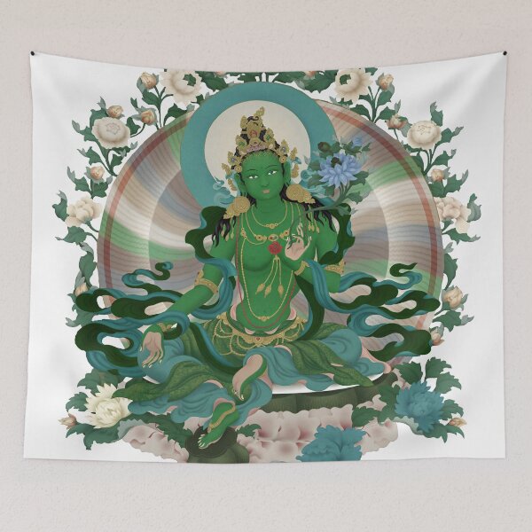 Item preview, Goddess Green Tara, the buddha of infinite compassion designed and sold by MSRART.
