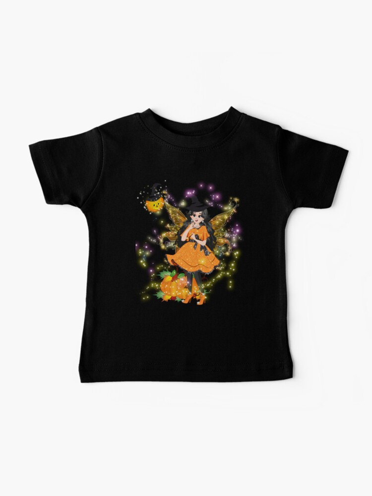 Thumbnail 1 of 2, Baby T-Shirt, Hallie's Halloween Shop And Pumpkins designed and sold by FairyBookClub.