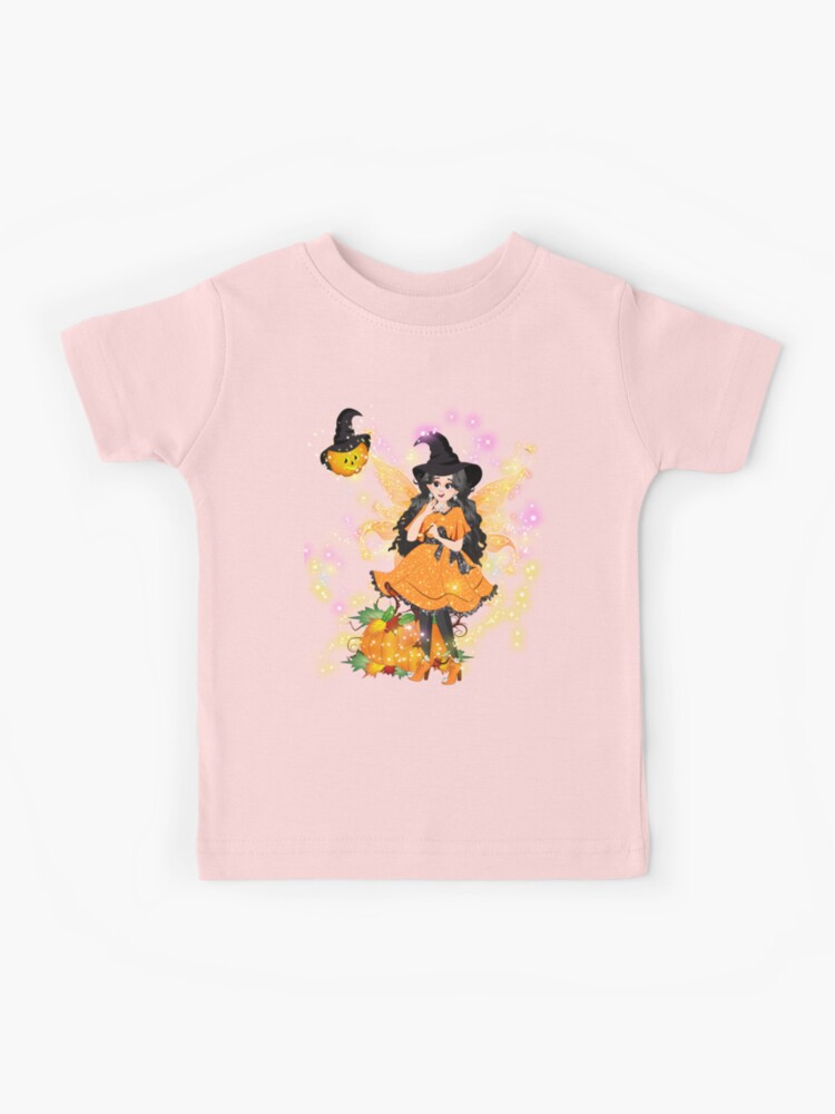 Thumbnail 1 of 2, Kids T-Shirt, Hallie's Halloween Shop And Pumpkins designed and sold by FairyBookClub.