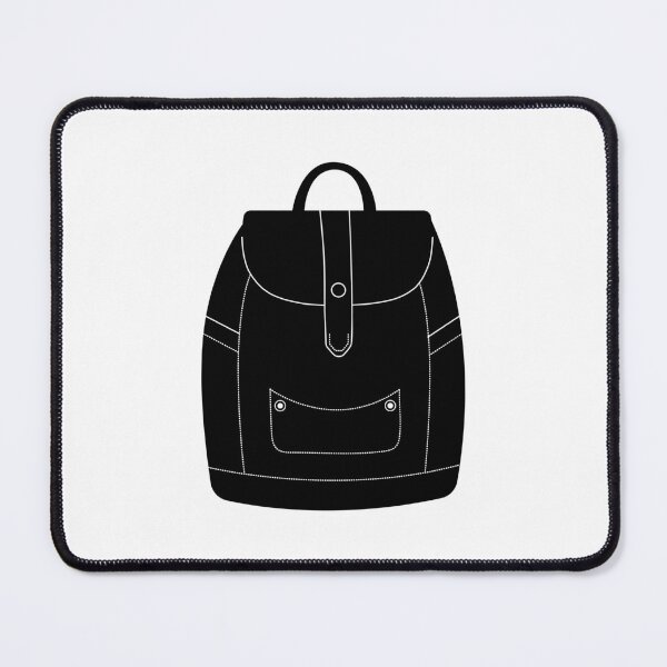 Item preview, Black and white backpack designed and sold by OM-lova.